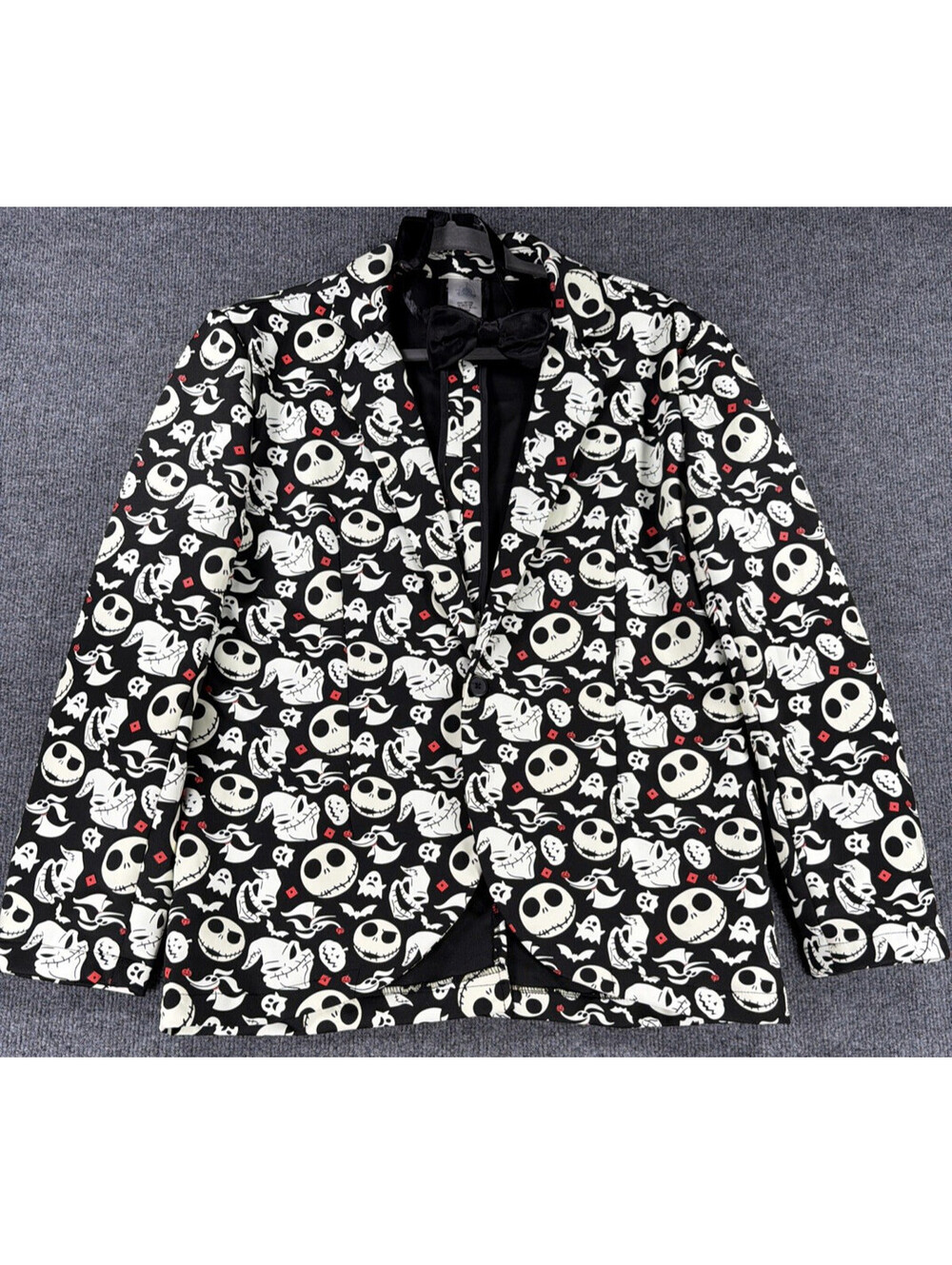 Disney Nightmare Before Christmas Men's Suit Jacket S/M *Glows In The Dark*